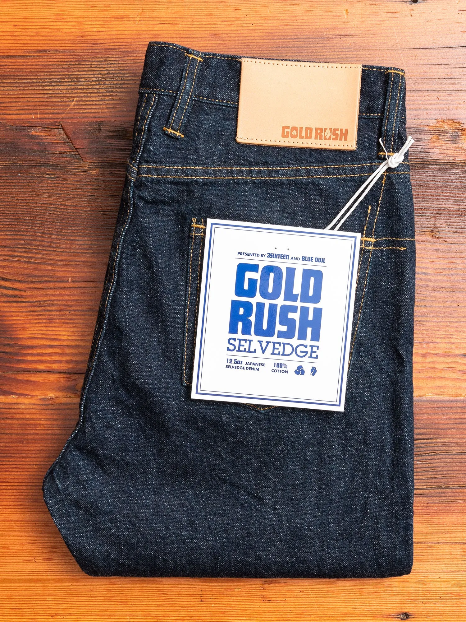 3sixteen x Blue Owl "Gold Rush" 12.5oz Selvedge Denim - Narrow Tapered Fit