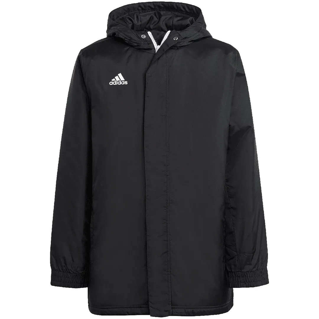 Adidas Entrada 22 Stadium Kids Jacket Black Ib6078