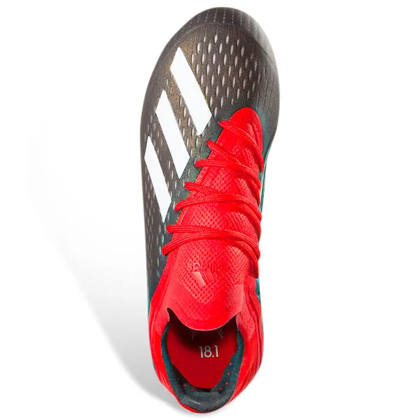 Adidas Jr. X 18.1 FG Firm Ground Soccer Cleats (Black/Active Red)