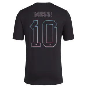 adidas Leonel Messi Miami Hero #10 T-Shirt (Black)