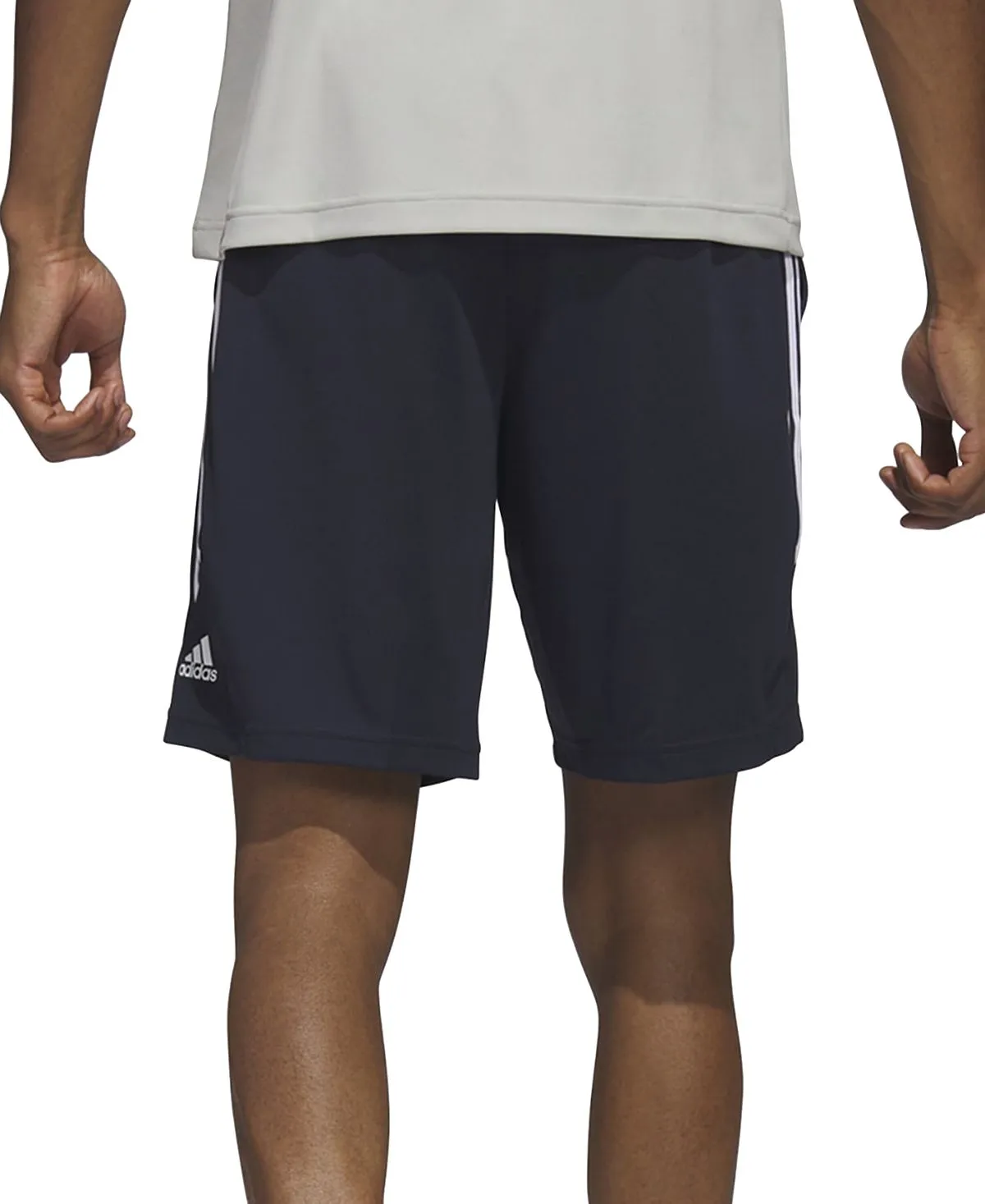 adidas Men's Legends 3 Stripes 11" Basketball Shorts