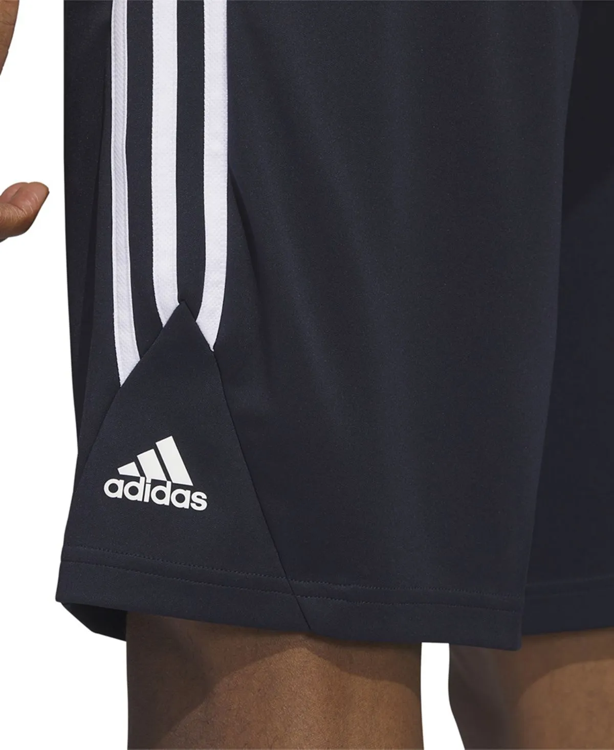 adidas Men's Legends 3 Stripes 11" Basketball Shorts