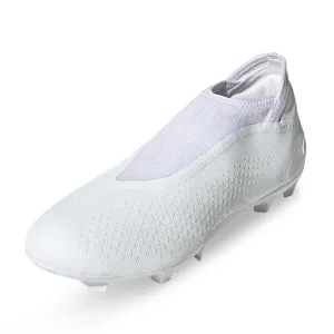 adidas Predator Accuracy.3 Laceless Firm Ground Soccer Cleats (Core White)