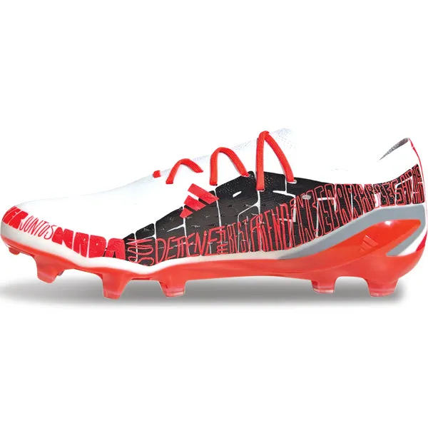 adidas X Speedportal Messi.1 Firm Ground Soccer Cleats (White/Red)