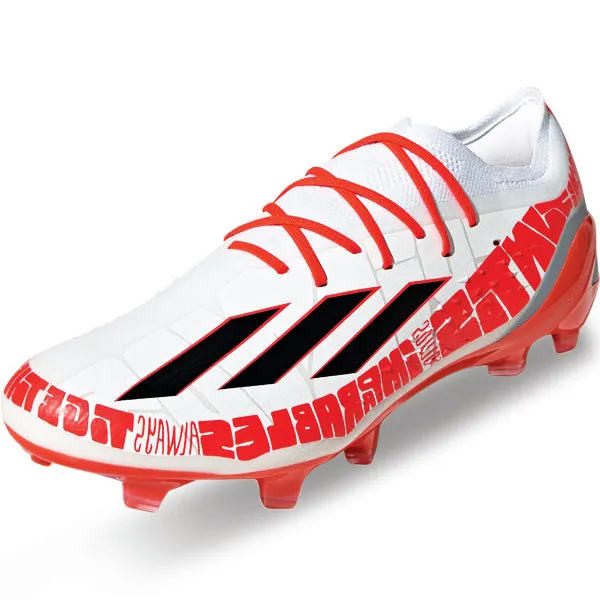 adidas X Speedportal Messi.1 Firm Ground Soccer Cleats (White/Red)