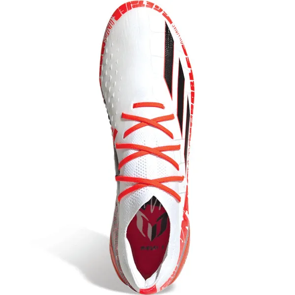 adidas X Speedportal Messi.1 Firm Ground Soccer Cleats (White/Red)