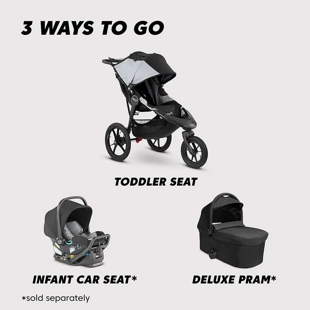 Baby Jogger Summit X3 Jogging Stroller, Black / Gray