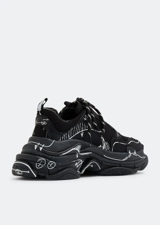 Balenciaga Triple S Sketch sneakers, black