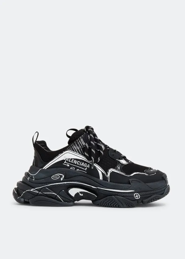 Balenciaga Triple S Sketch sneakers, black