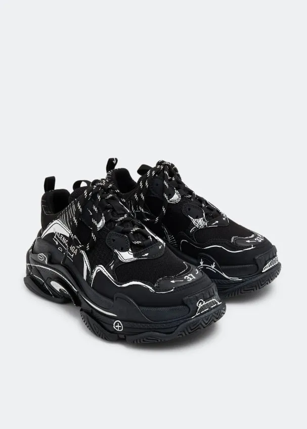 Balenciaga Triple S Sketch sneakers, black