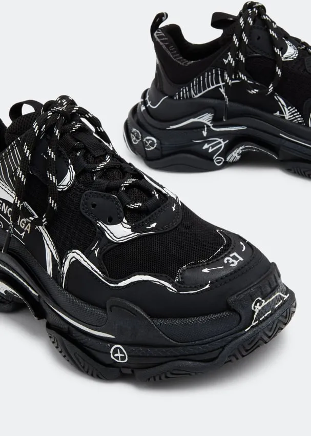 Balenciaga Triple S Sketch sneakers, black