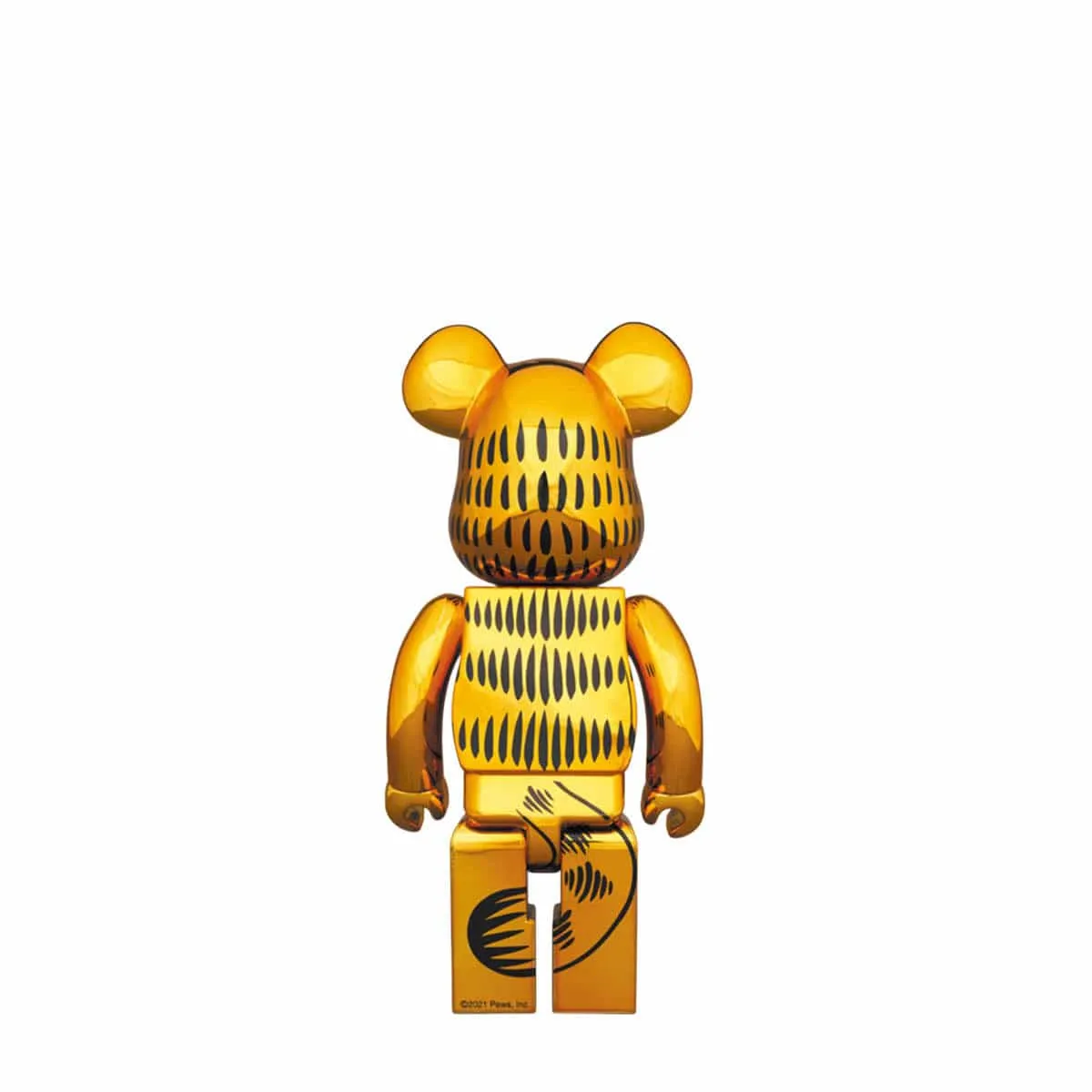 BE@RBRICK GARFIELD GOLD CHROME VER. 100% & 400%