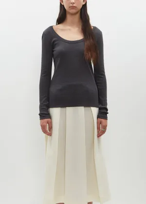 Classic Rib Top — Charcoal Mèlange