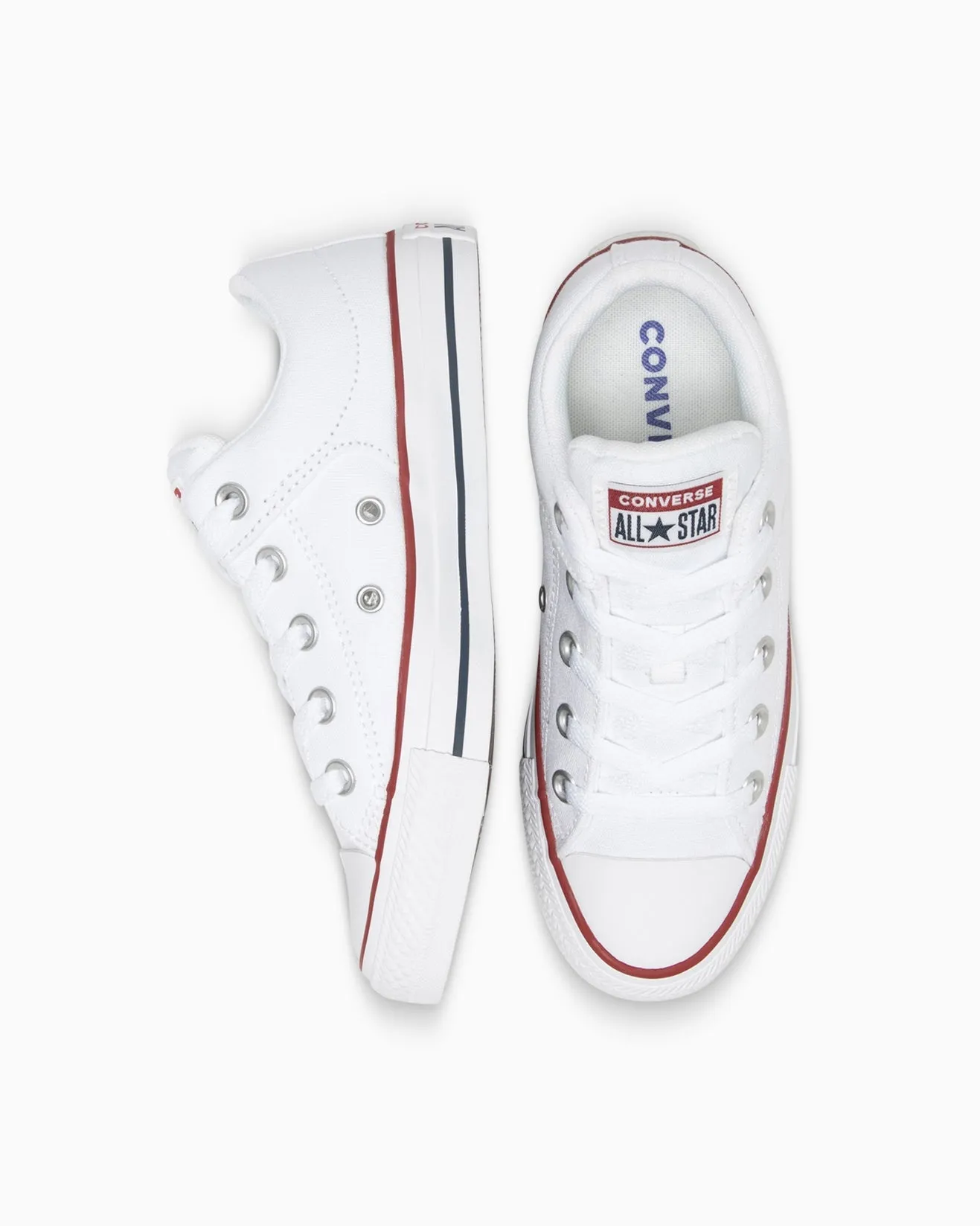 CONVERSE UNISEX CHUCK TAYLOR ALL-STAR STREET LOW TOP WHITE SHOE