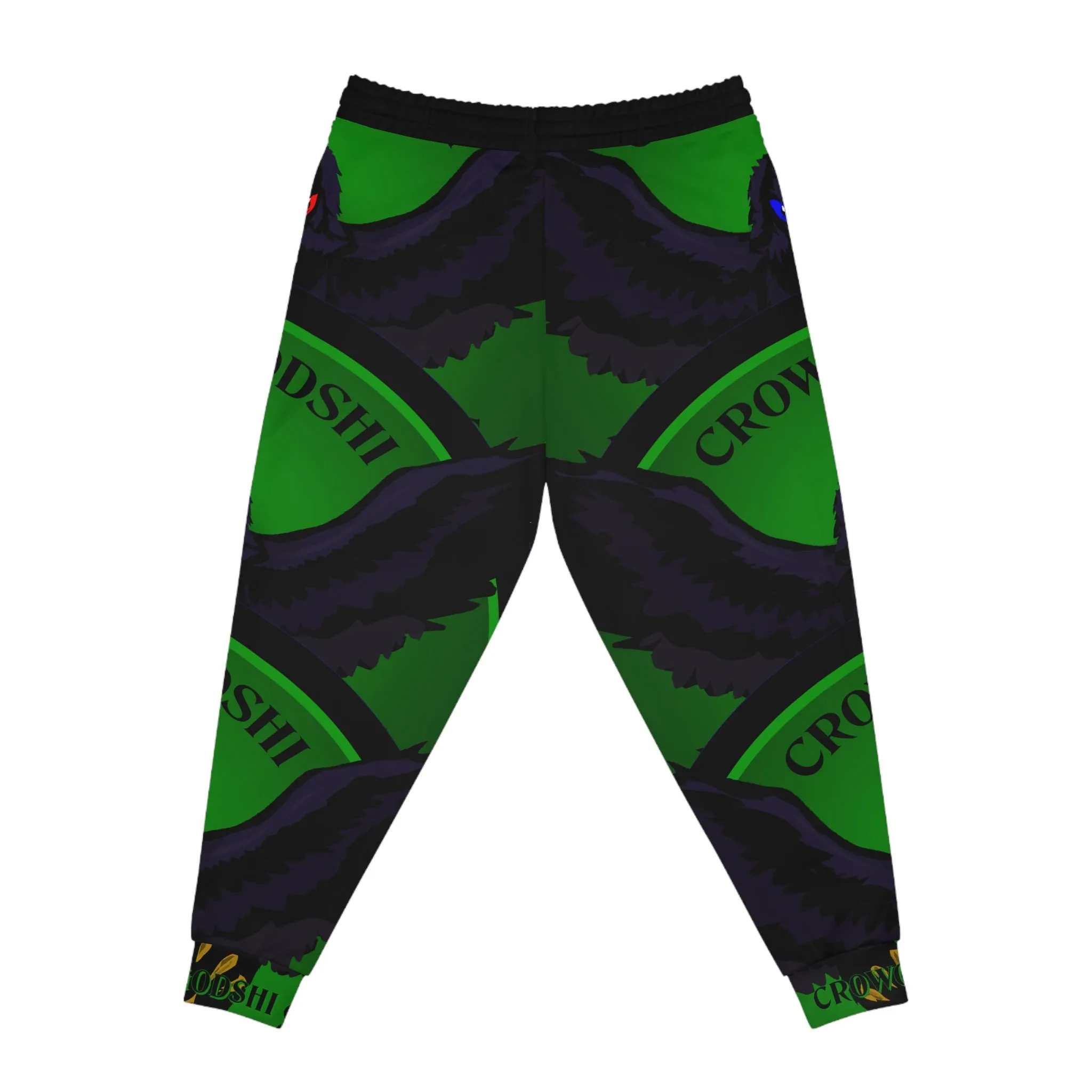 Crowgodshi 3rd GEN Athletic Joggers, GREEN LOGO