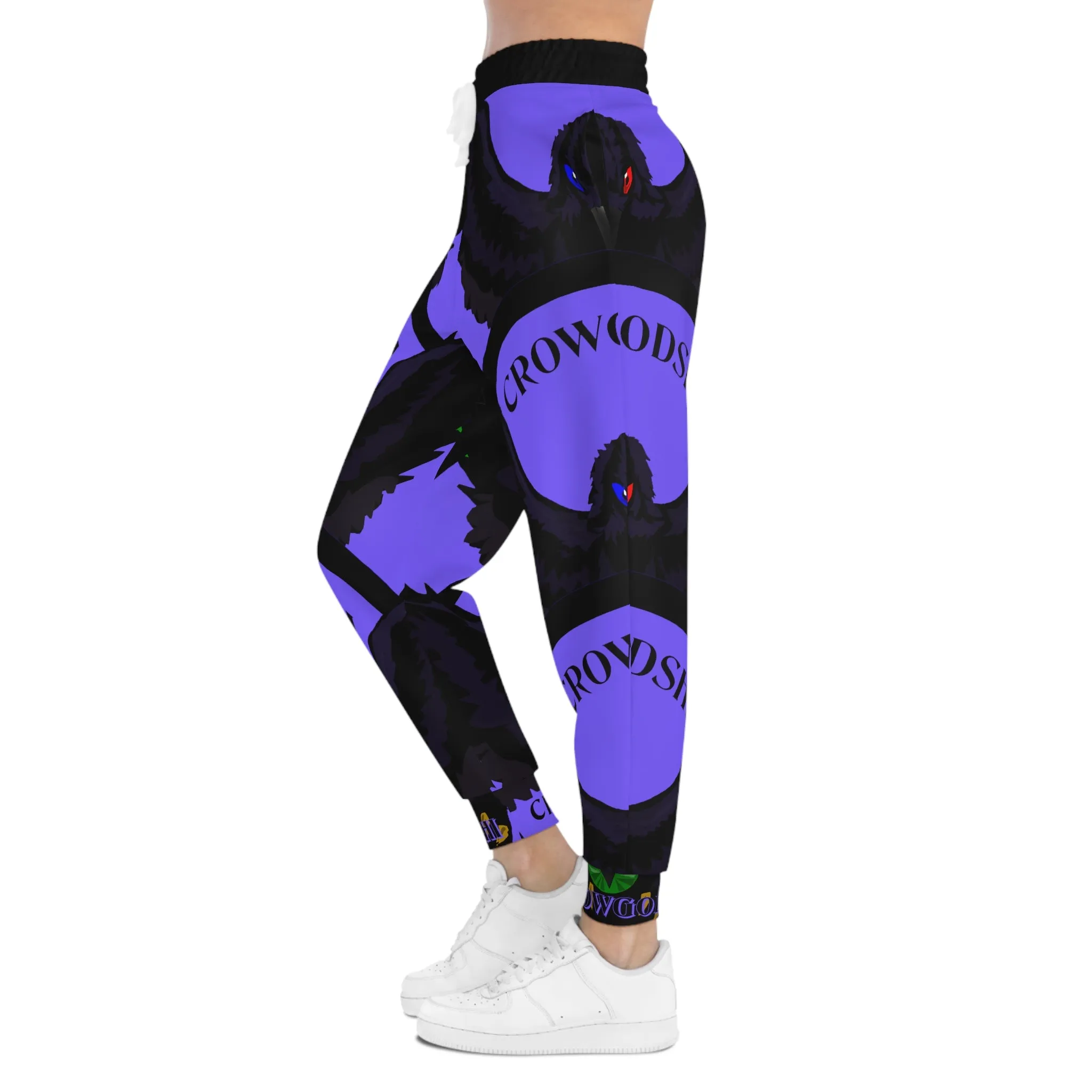 Crowgodshi 3rd GEN Athletic Joggers, PURPLE LOGO