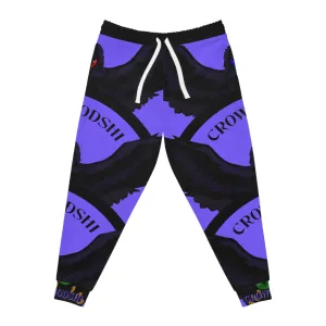 Crowgodshi 3rd GEN Athletic Joggers, PURPLE LOGO