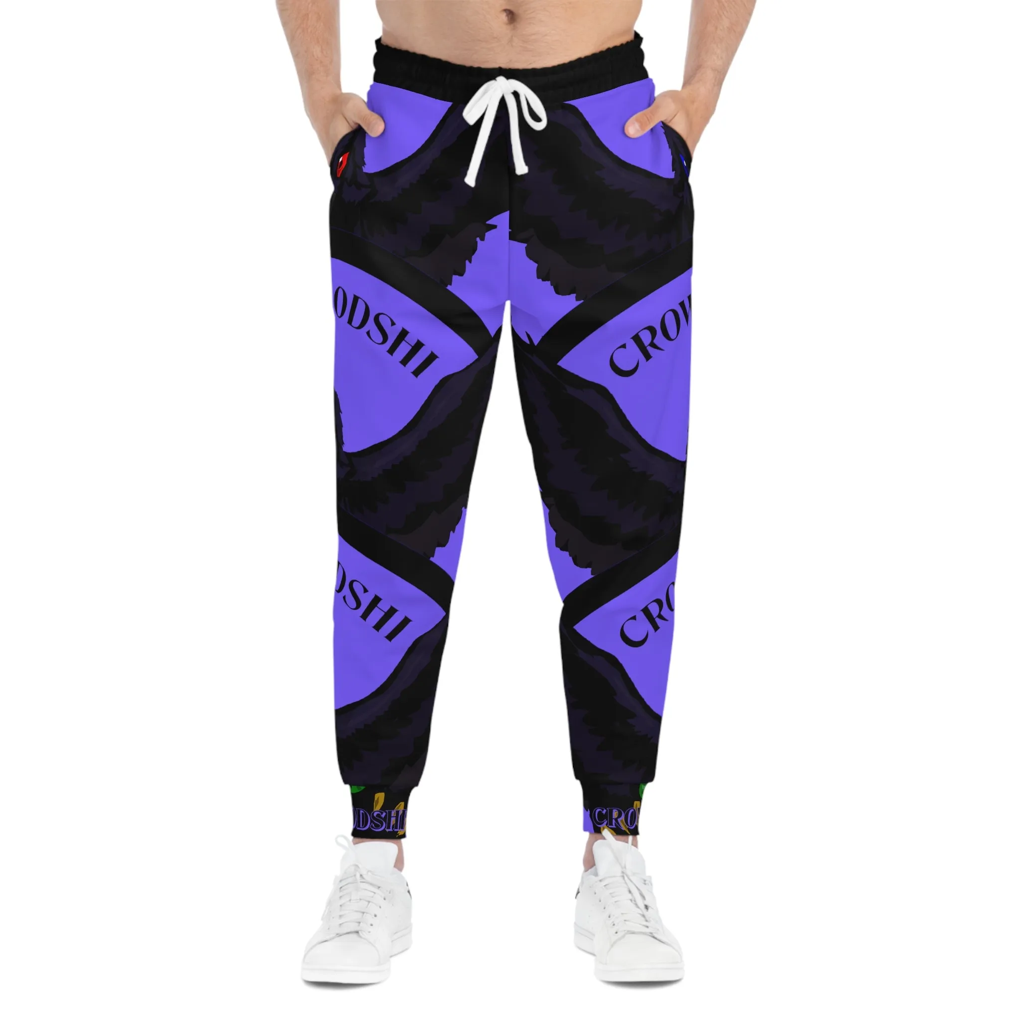 Crowgodshi 3rd GEN Athletic Joggers, PURPLE LOGO