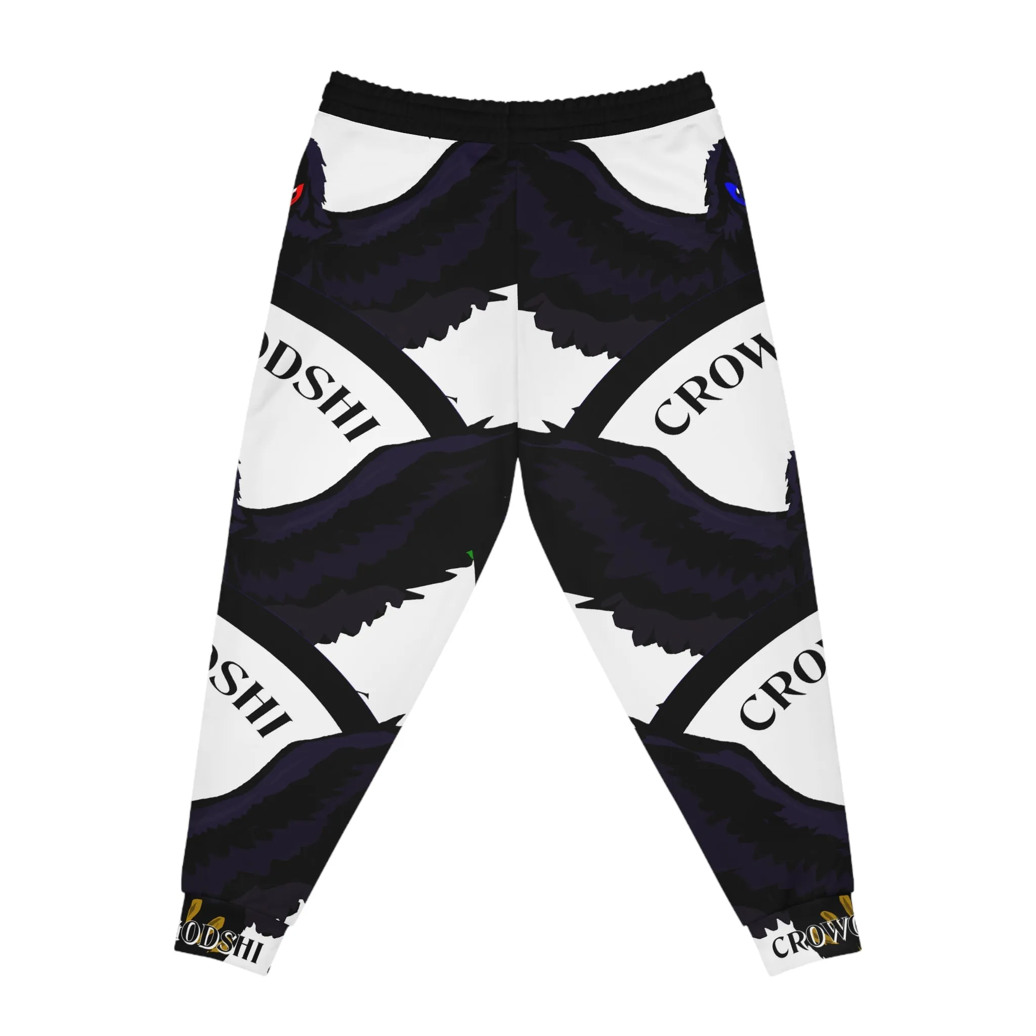 Crowgodshi 3rd GEN Athletic Joggers, WHITE LOGO