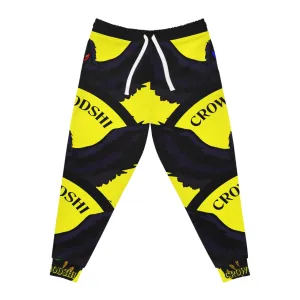 Crowgodshi 3rd GEN Athletic Joggers, YELLOW LOGO