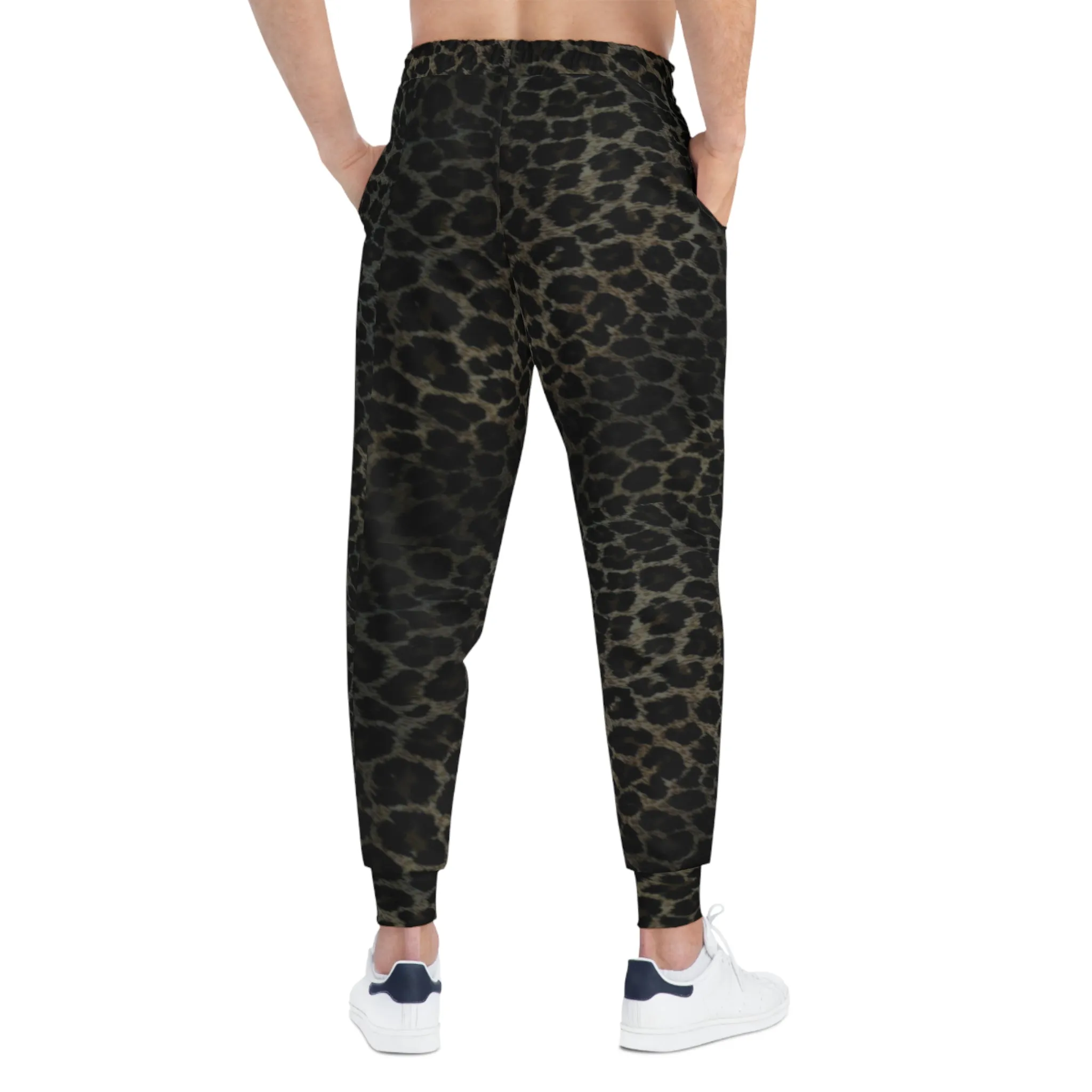 Crowgodshi Jaguar Print Athletic Joggers