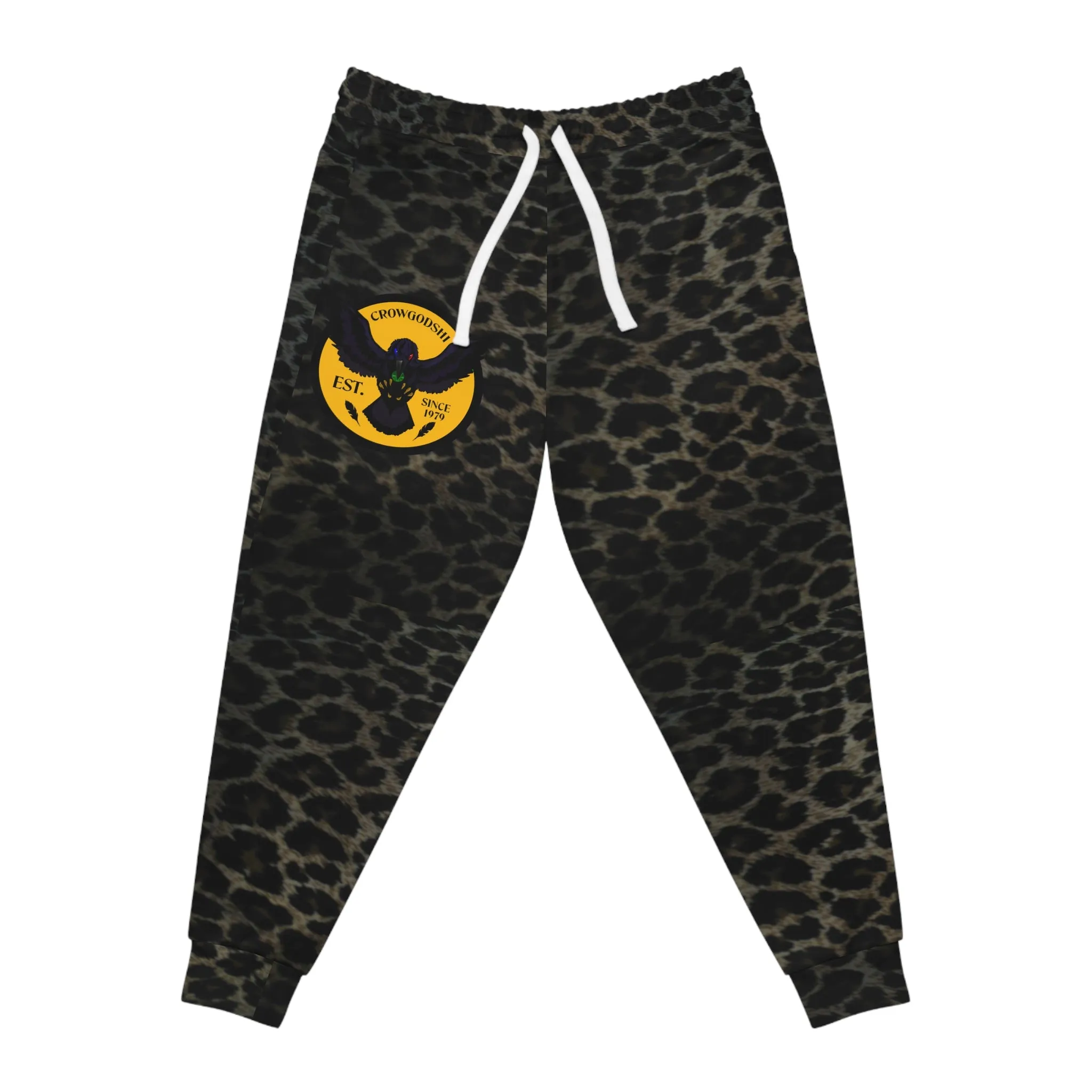 Crowgodshi Jaguar Print Athletic Joggers