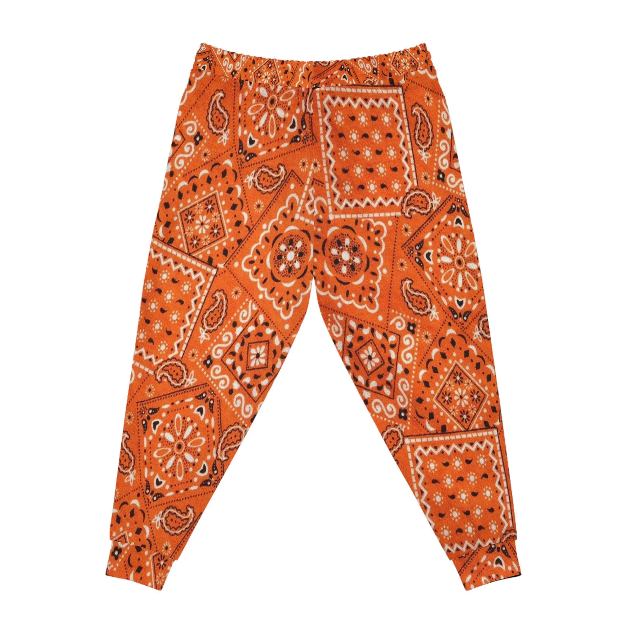 Crowgodshi Orange Colors Athletic Joggers