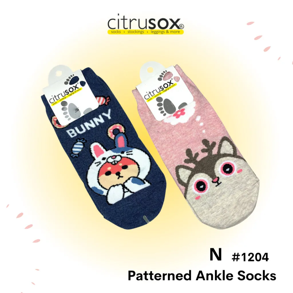 Cute Cartoon Ankle Socks [2 Pairs]