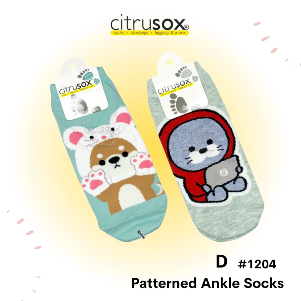 Cute Cartoon Ankle Socks [2 Pairs]