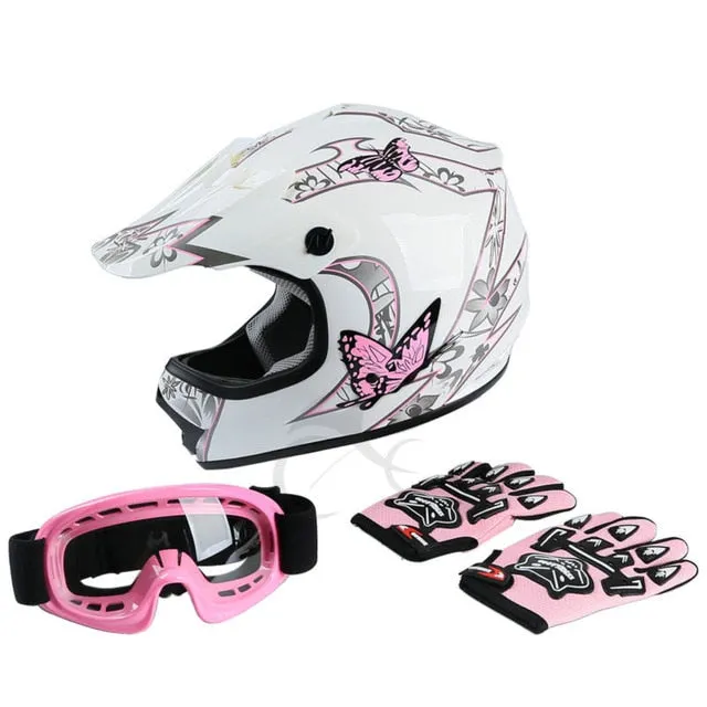 DOT Youth Kids Helmet Dirt Bike ATV MX full face helmets