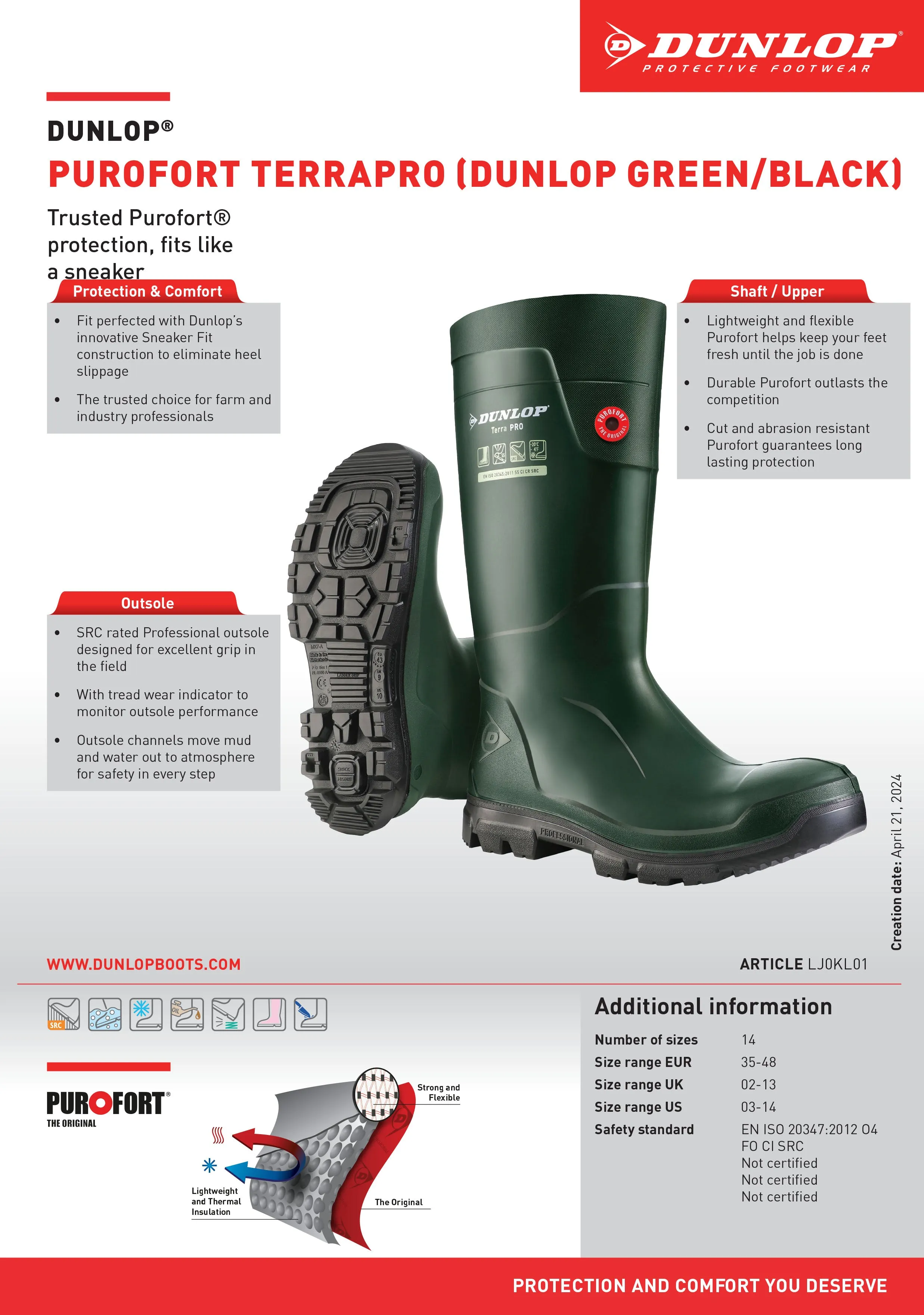 Dunlop Terrapro Steel Toe