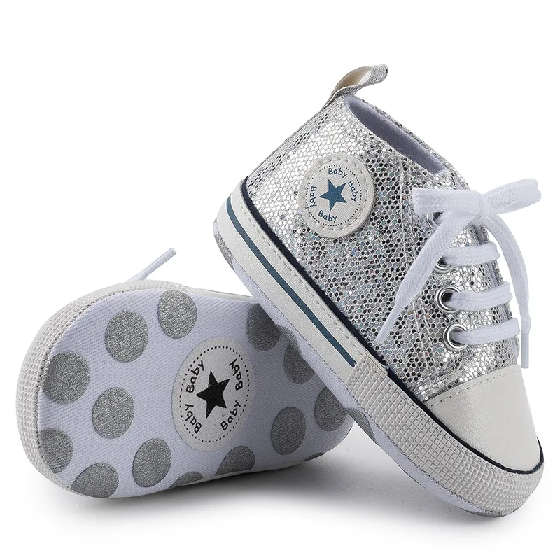 Free  Shipping Unisex Baby Canvas Soft Anti-Slip Sole Casual Shoes