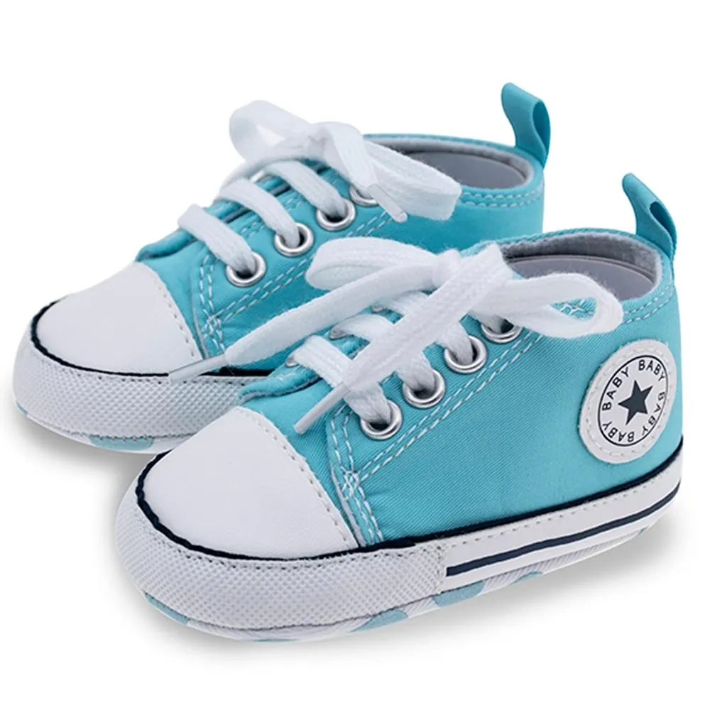 Free  Shipping Unisex Baby Canvas Soft Anti-Slip Sole Casual Shoes