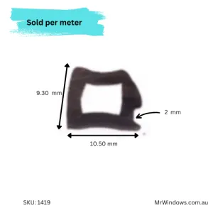 Glazing Wedge Comalco - suits 3mm Glazing Rubber