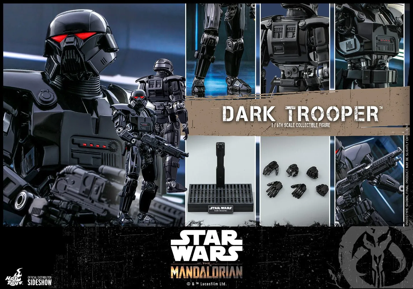 Hot Toys The Mandalorian Dark Trooper Sixth Scale Figure