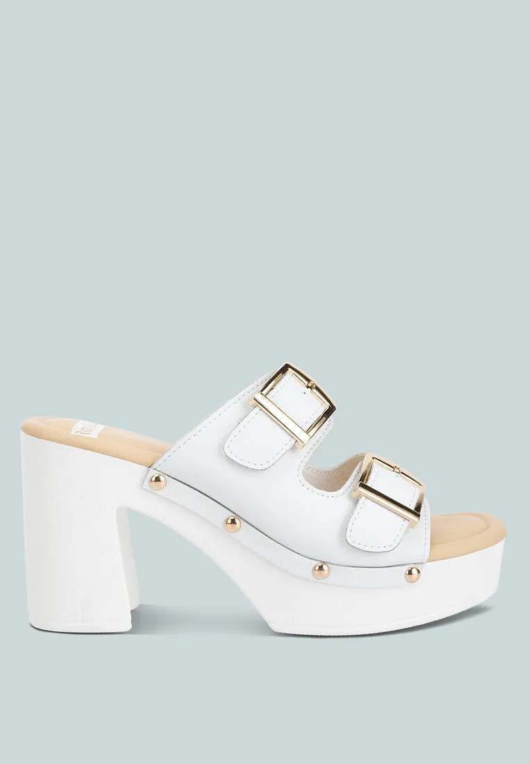 Kenna Dual Buckle Strap Sandals