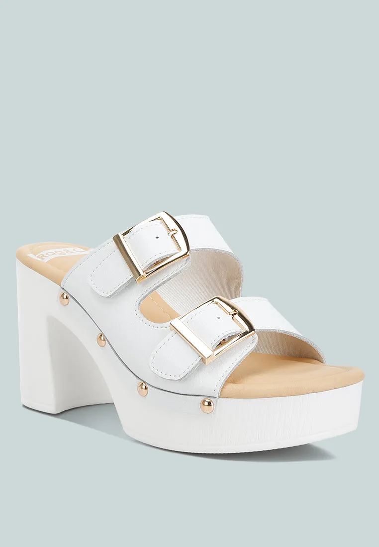 Kenna Dual Buckle Strap Sandals