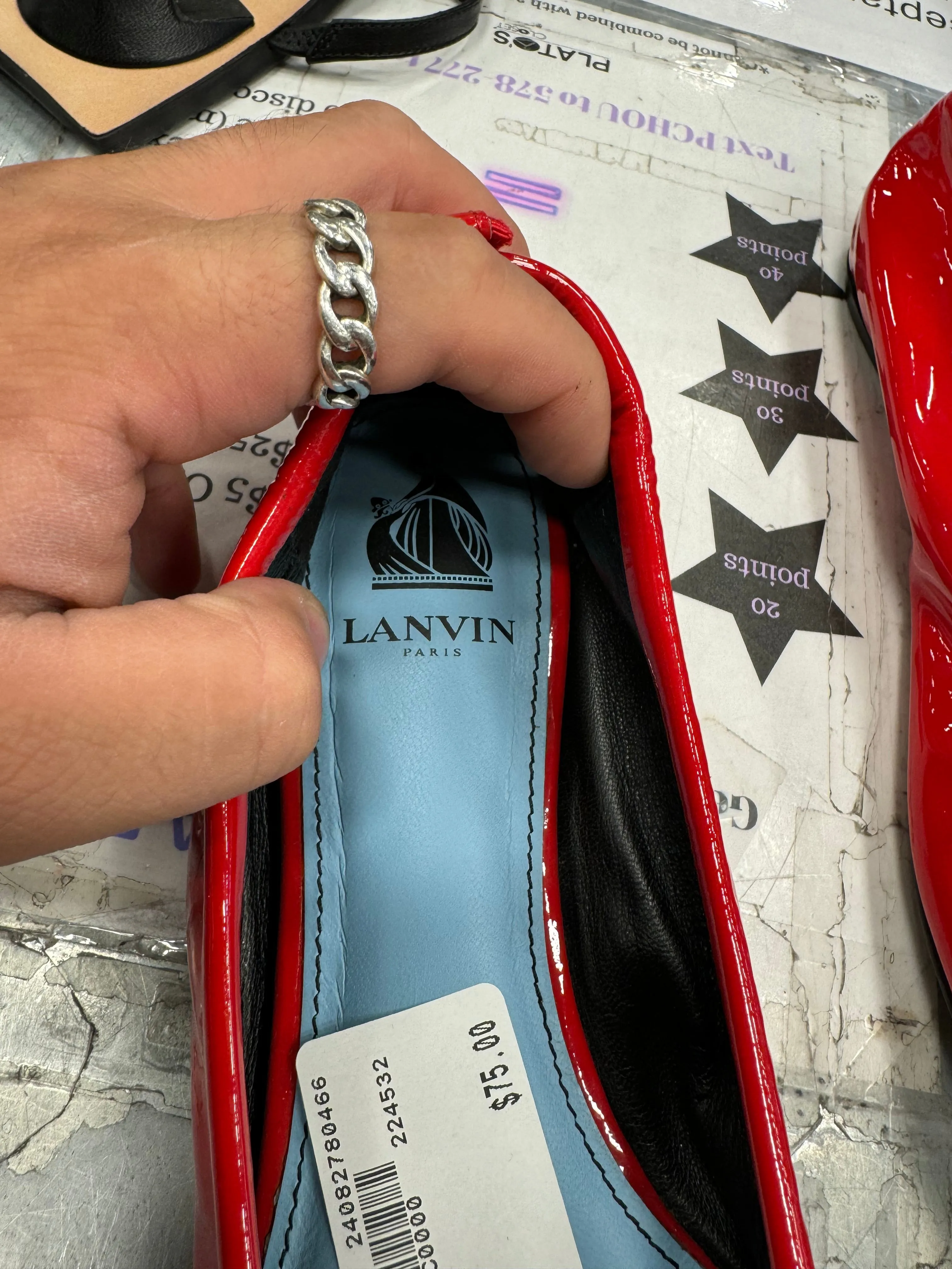 Lanvin Paris Flats Size 40