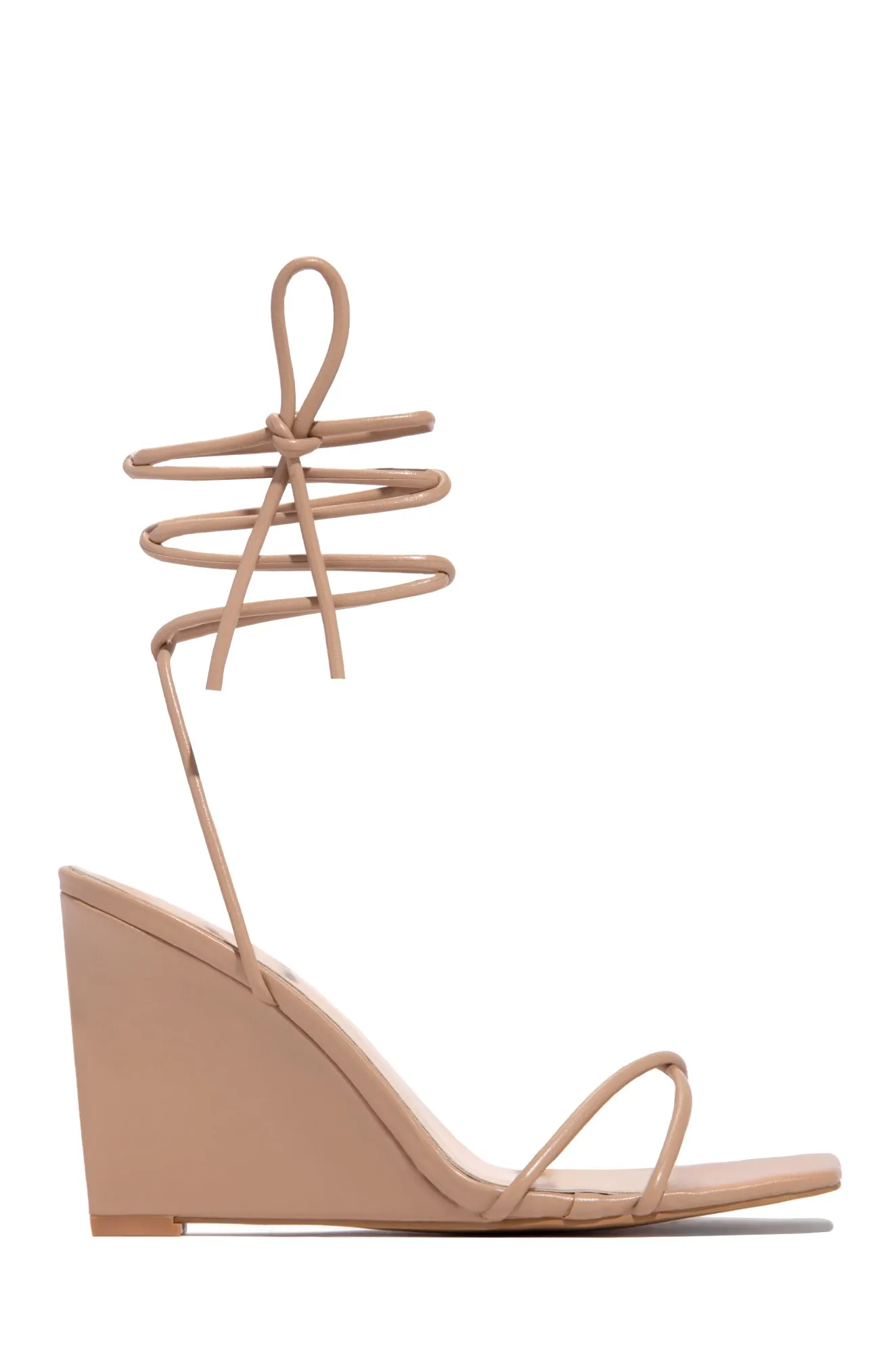 Lilibeth Lace Up Wedges - Snake