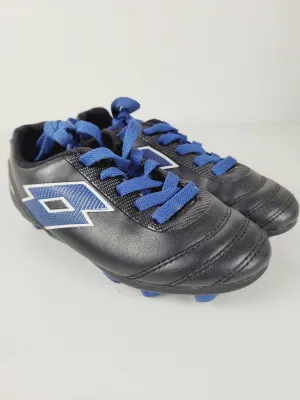 LOTTO BLACK/BLUE SOCCER CLEATS SIZE 13T PRE-LOVED