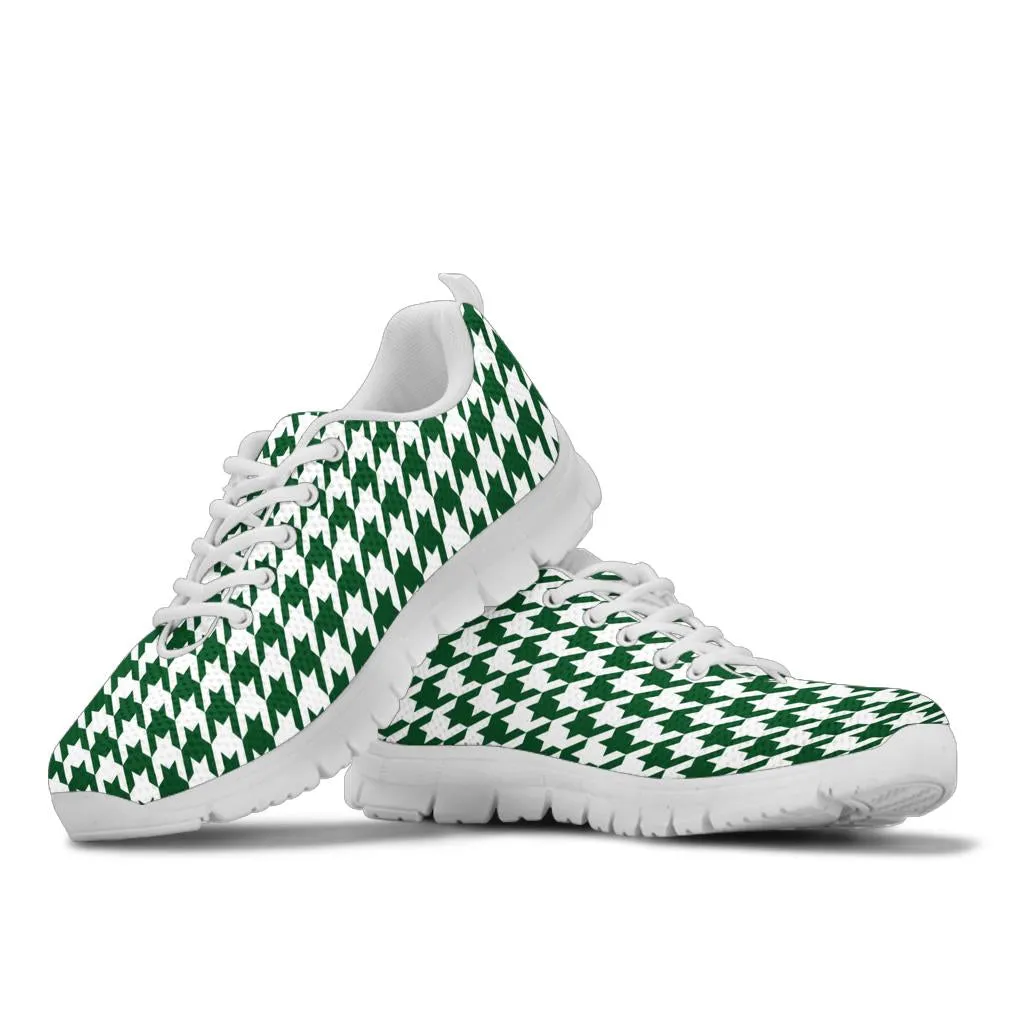 Mesh Sneaker_Dark Green on White_HT Pattern