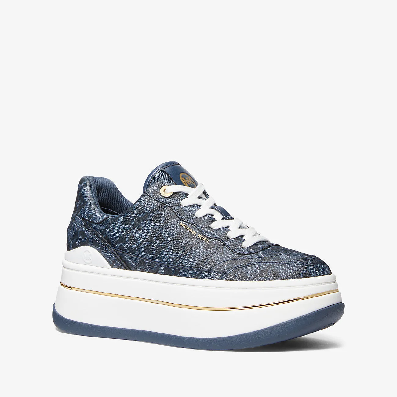 MICHAEL Michael Kors Hayes Empire Signature Logo platform sneakers, blue