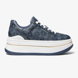 MICHAEL Michael Kors Hayes Empire Signature Logo platform sneakers, blue