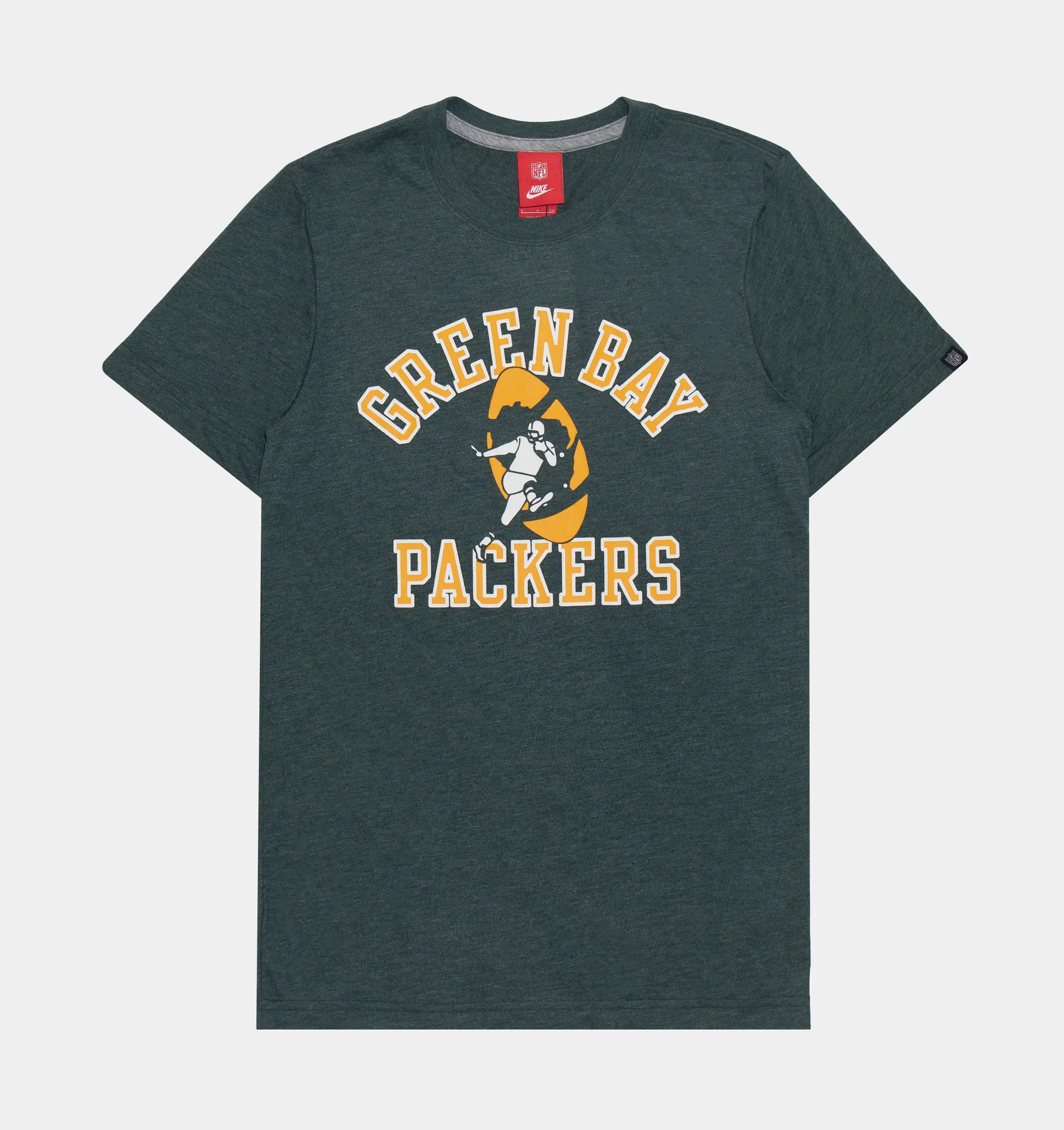 NFL Green Bay Packers Retro Short Sleeve Tee Men's T-Shirt (Green)