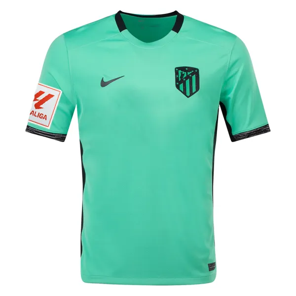 Nike Atletico Madrid Rodrigo De Paul Third Jersey w/ La Liga Patch 23/24 (Spring Green/Black)