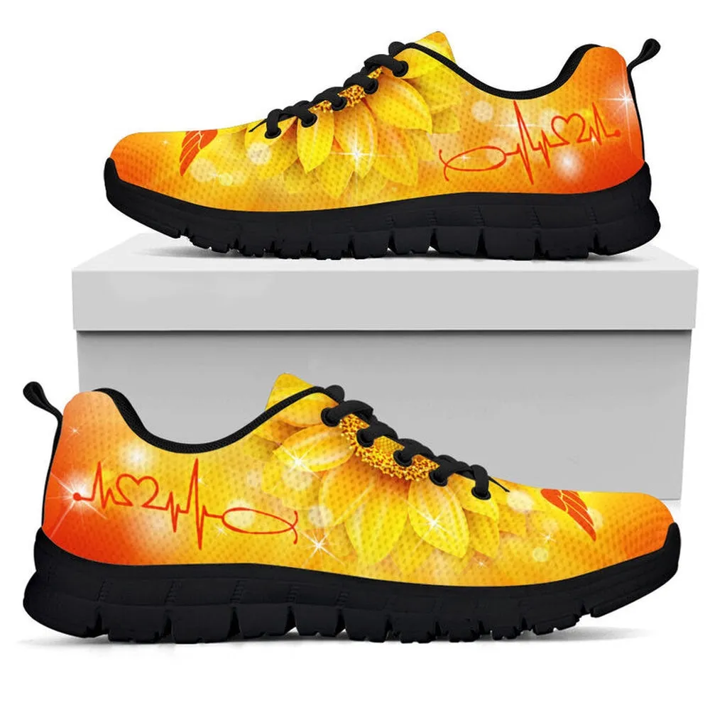 Nurse Sneaker, Nurse Sun Flower Shoes Sneakers Shoes, Best Shoes For Nurses