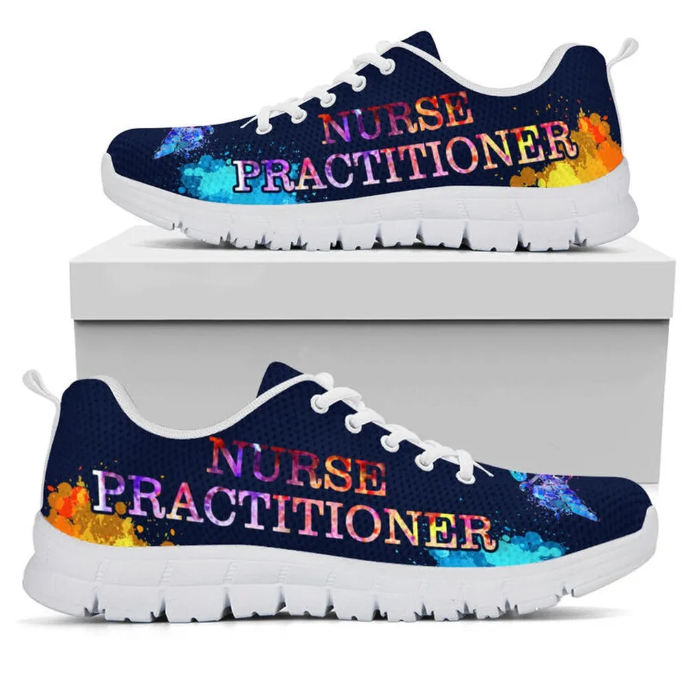 Nurse Sneaker, Nurse Watercolors Practitioner Sneakers, Best Shoes For Nurses