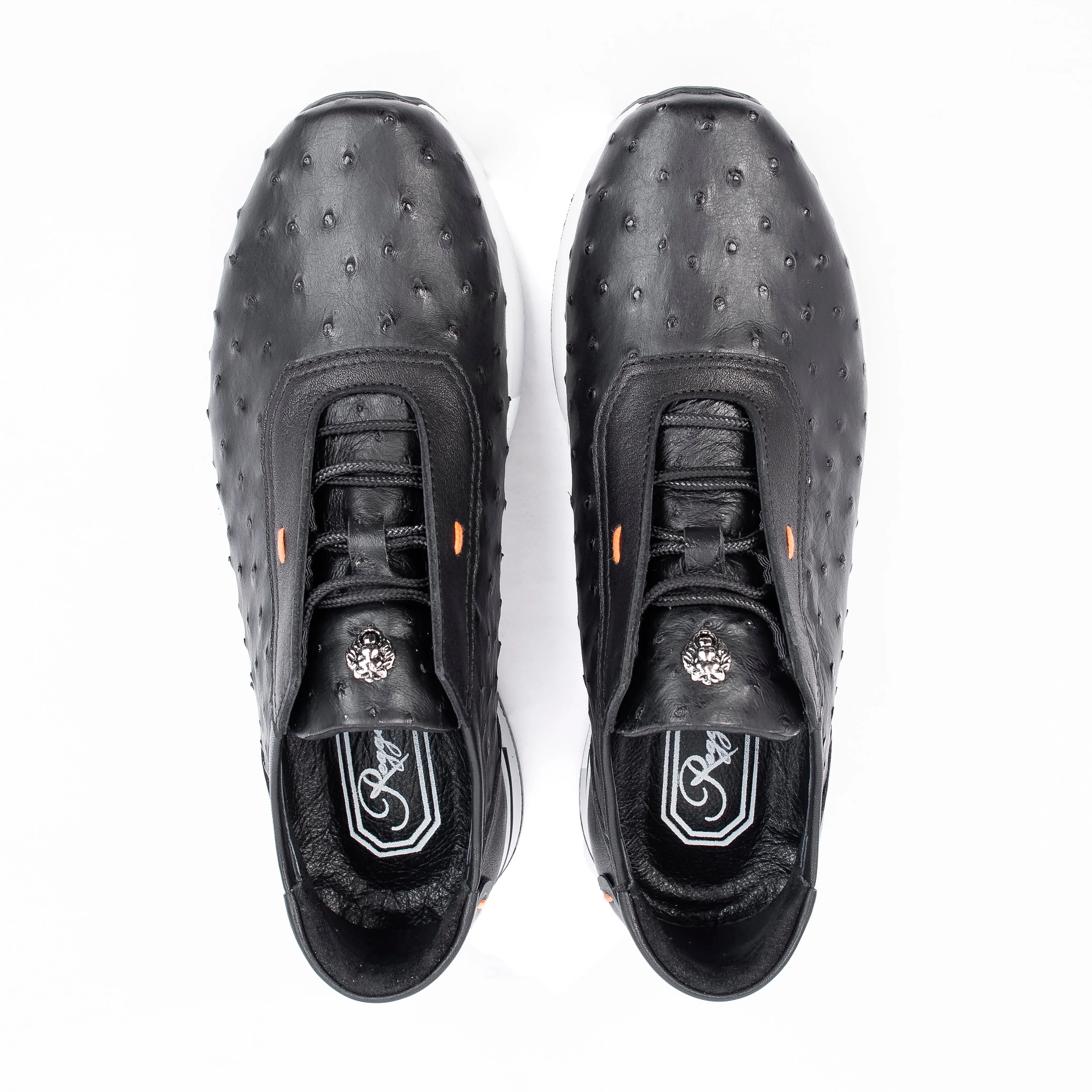 Premium Ostrich Leather Slip-On Shoes