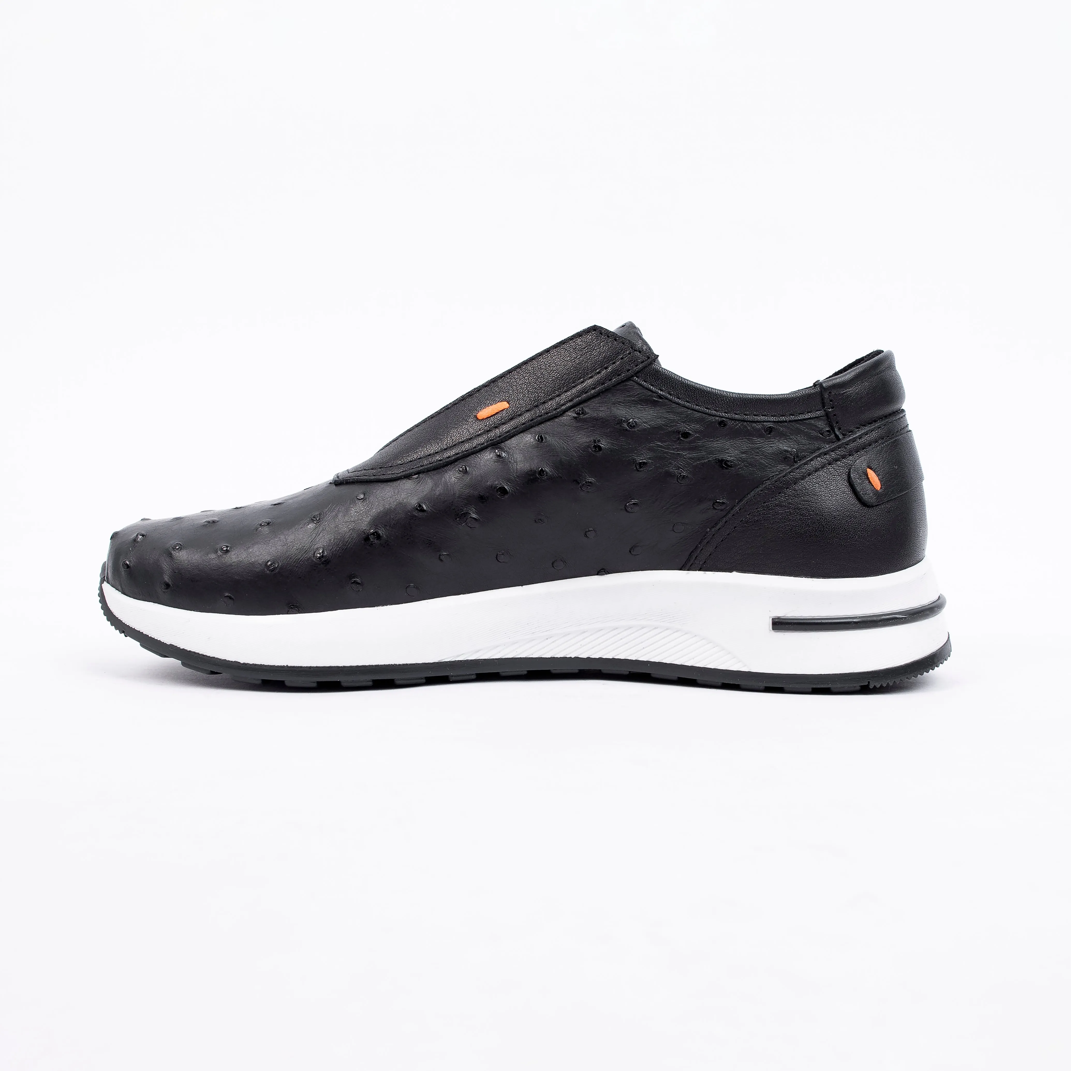 Premium Ostrich Leather Slip-On Shoes