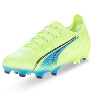 Puma Ultra Ultimate FG/AG Soccer Cleats (Fizzy Light/Parisian Blue)